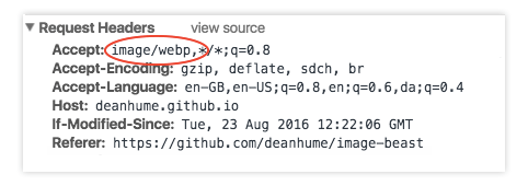 Image beast accept headers