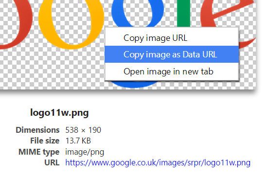 Copy image as Data URL
